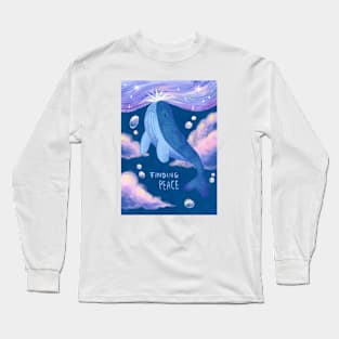 Whale Finding Peace Long Sleeve T-Shirt